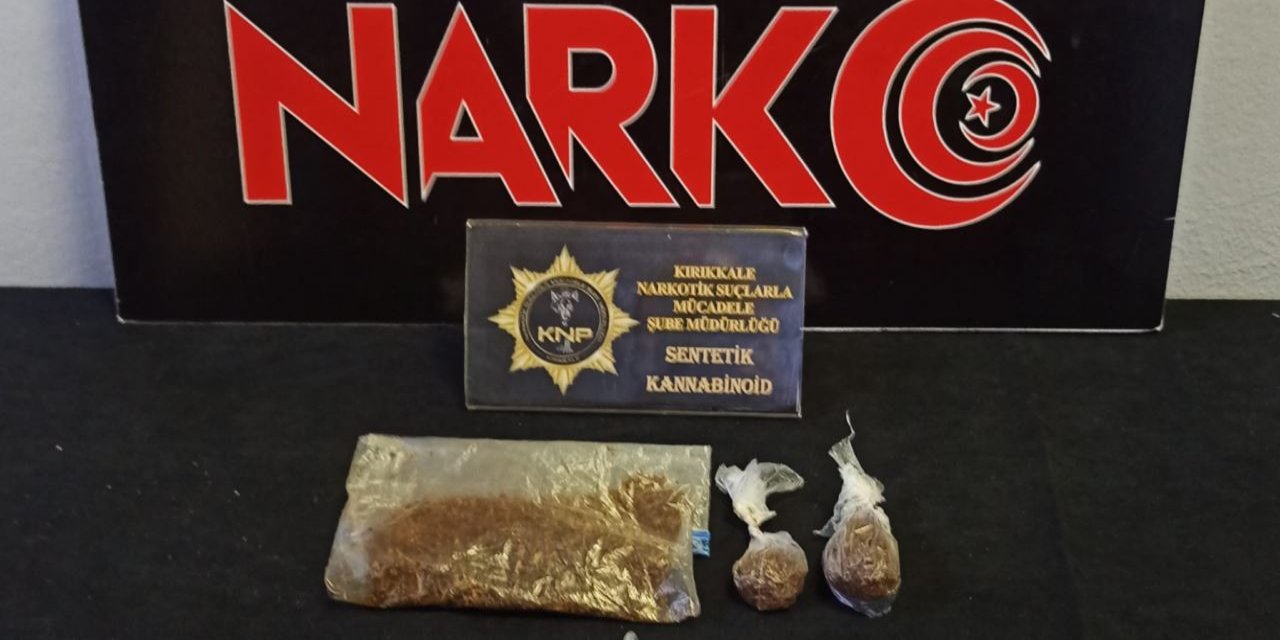 Kırıkkale'de uyuşturucuyla yakalanan şahıs tutuklandı