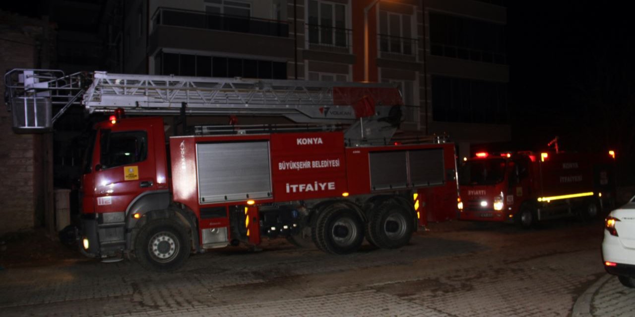 Beyşehir'de korkutan ev yangını