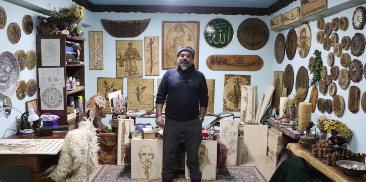 Fransa'dan Develi'ye: Eski konak sanat atölyesine dönüştü