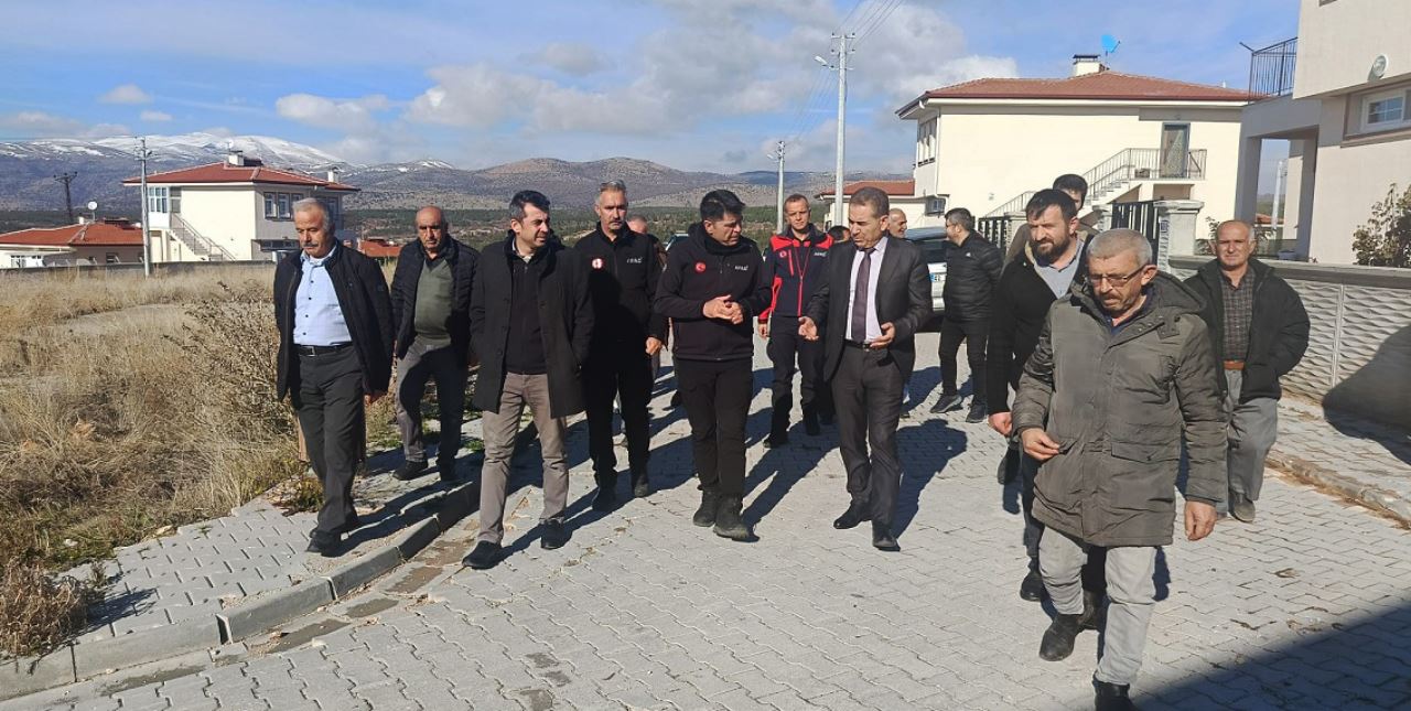 Kızılören deprem konutlarında inceleme