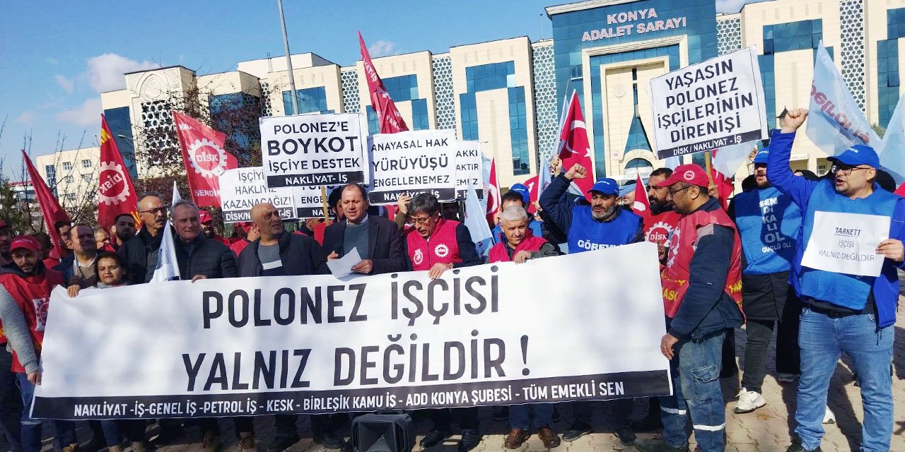 Polonez işçilerine Konya’dan destek