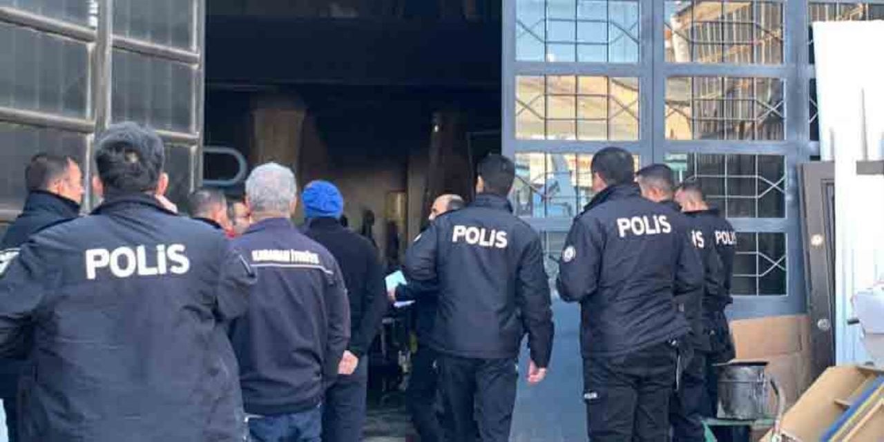 Metal atölyesindeki yangında büyük maddi kayıp: Paralar da yandı