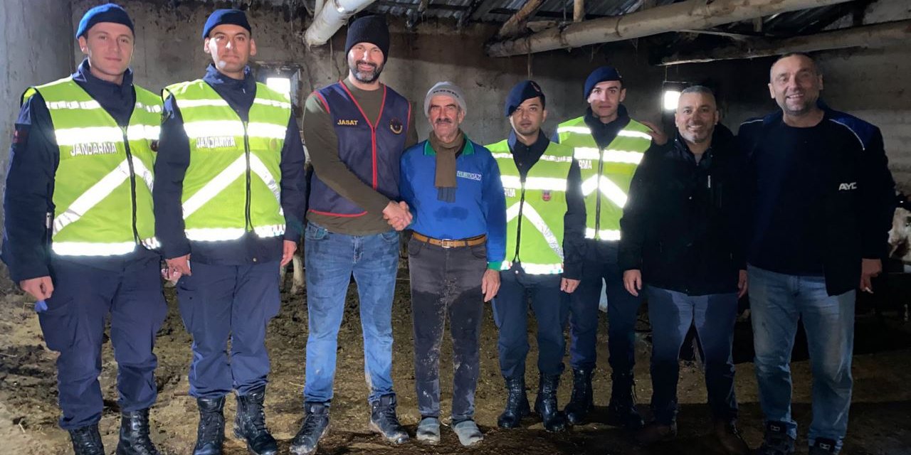 Kaybolan ineklerin yeri dronla tespit edildi