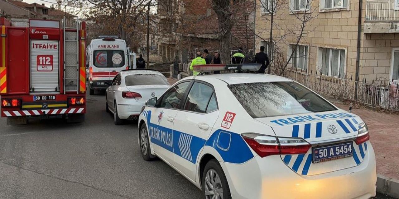 Nevşehir’de otomobil, bahçeye uçarak faciadan döndü