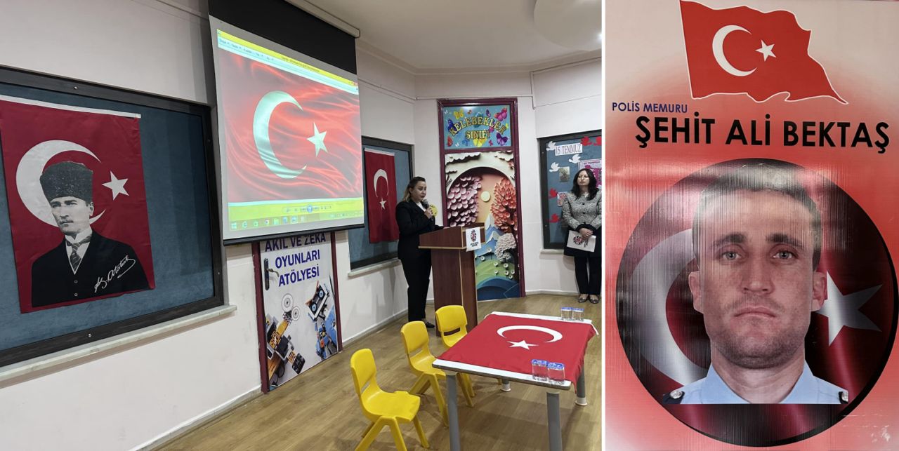Şehit Polis isminin verildiği okulda anıldı