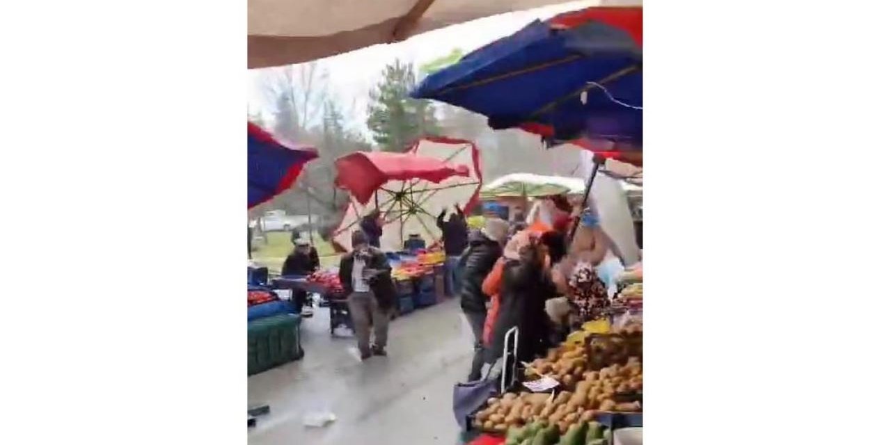 Fırtına pazarcıyı vurdu!