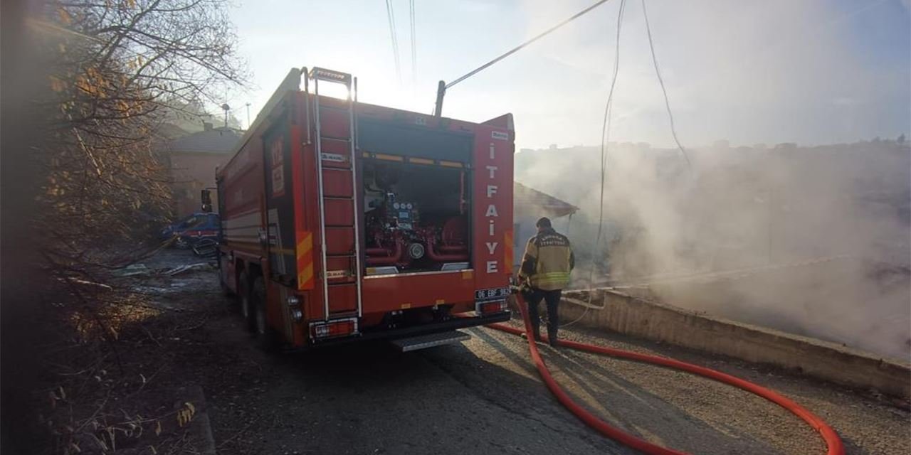 Gecekondu yangını korkuttu