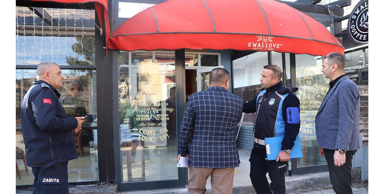 Zabıta fiyat etiketi denetimi yaptı