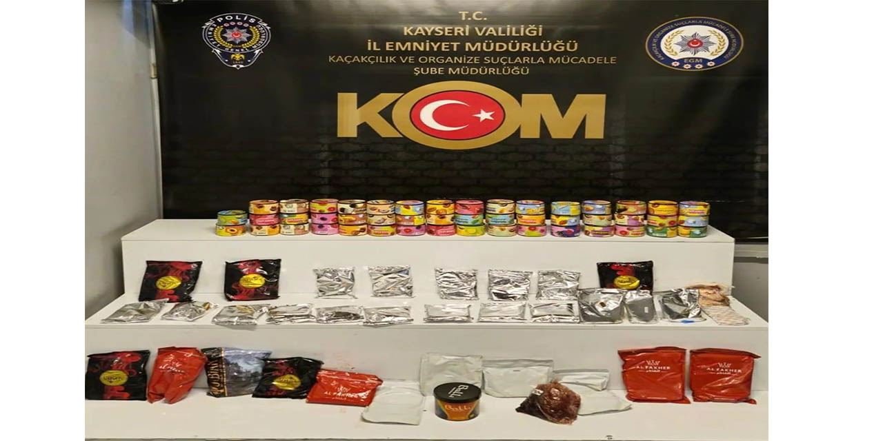 31 kilo kaçak nargile tütünüyle yakalandılar
