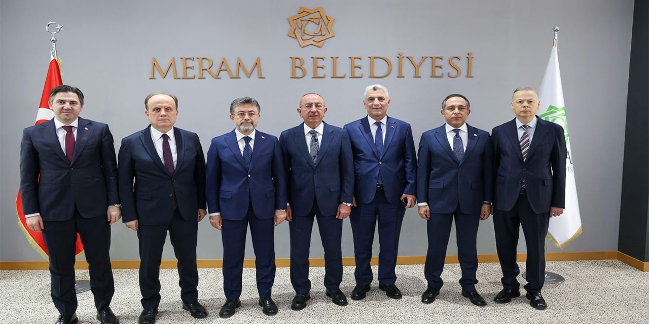 Meram'da iki Bakan bir arada
