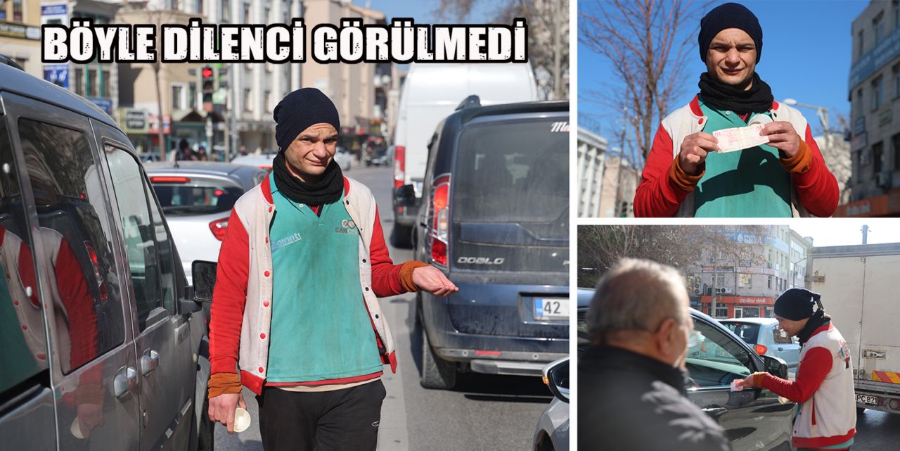 Bu dilenci çok kanaatkâr;