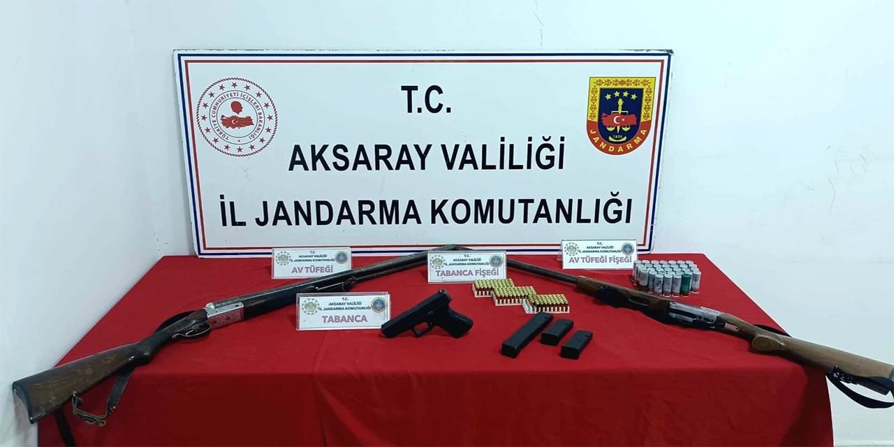 Jandarma operasyonunda silahlar amacına ulaşamadan ele geçirildi
