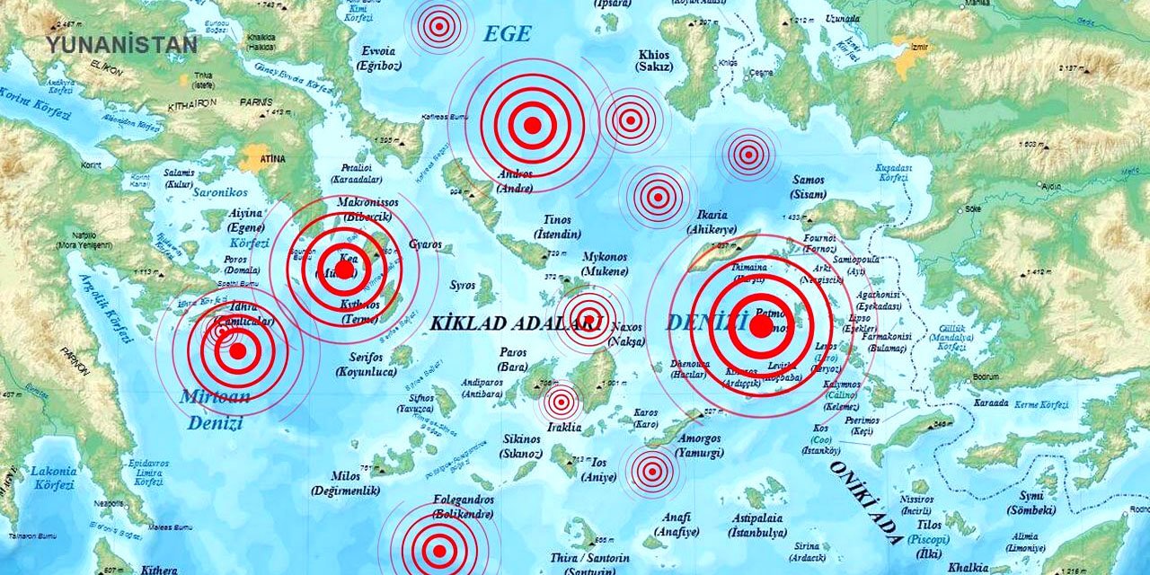 Ege Denizi'nde iki dakika arayla 2 deprem