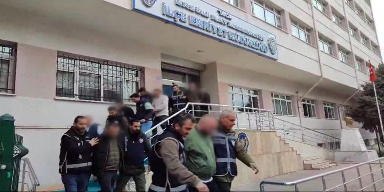 Konya’da suç örgütüne darbe: 5 kişi tutuklandı!