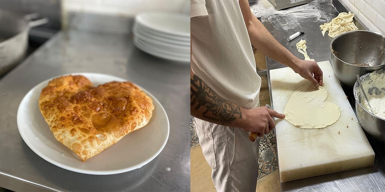 Sevgililer günü'nde aşk dolu lezzet: 'Kalpli Çibörek'
