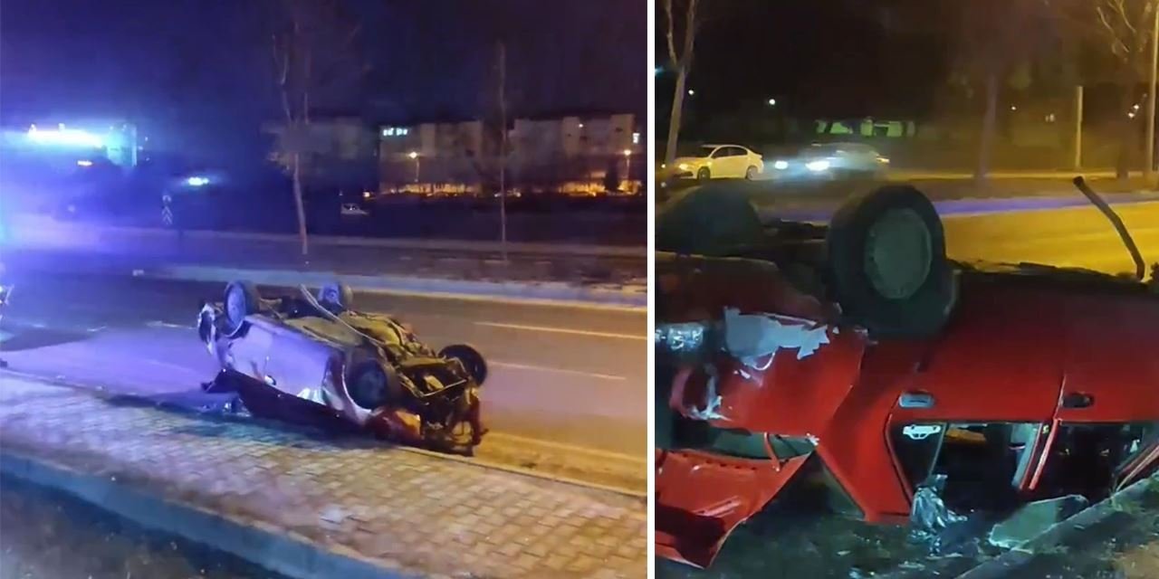 Otomobil çarpıştı, alkol şişeleri saçıldı: 4 yaralı