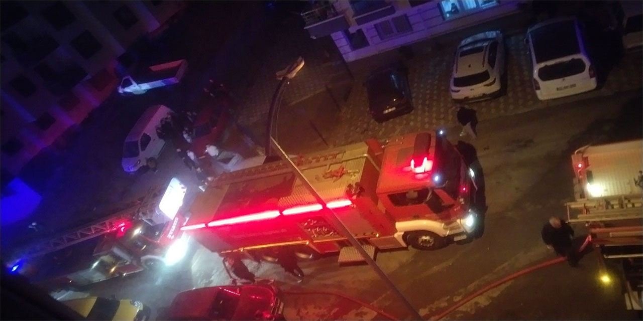 5 katlı binada korkutan yangın, panik anları yaşattı