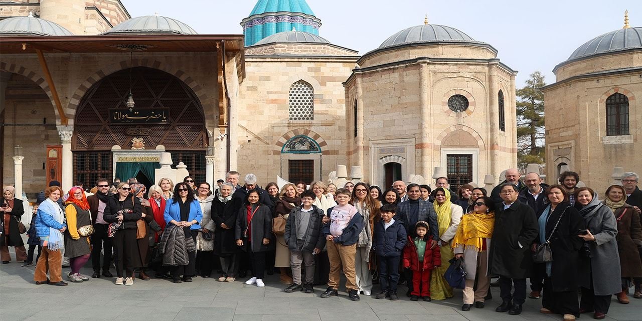 Yabancı Büyükelçiler ve eşleri Konya’ya hayran kaldı