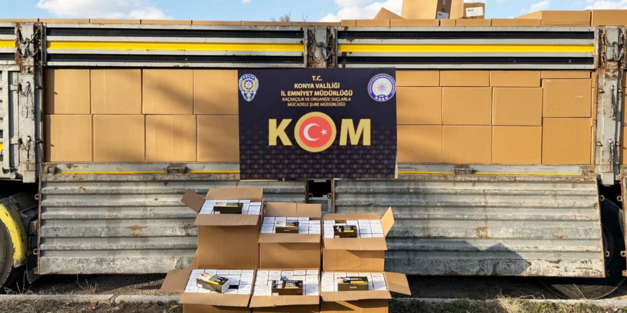 Konya'da 7.5 Milyon Tl değerinde kaçak makaron ele geçirildi