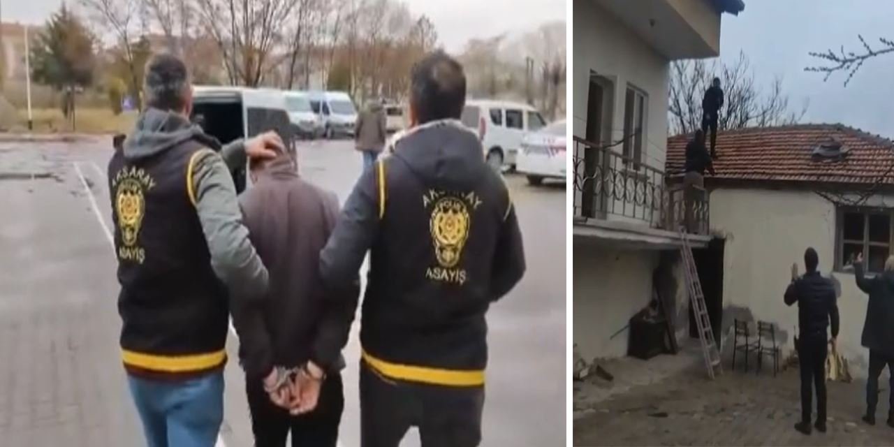 Polis çatıda kıstırdı, gerisi zorlu bir mücadeleydi
