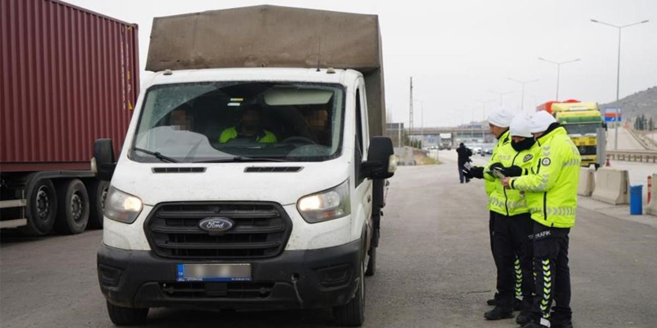 Kırıkkale'de trafik denetimlerinde 83 araç men edildi