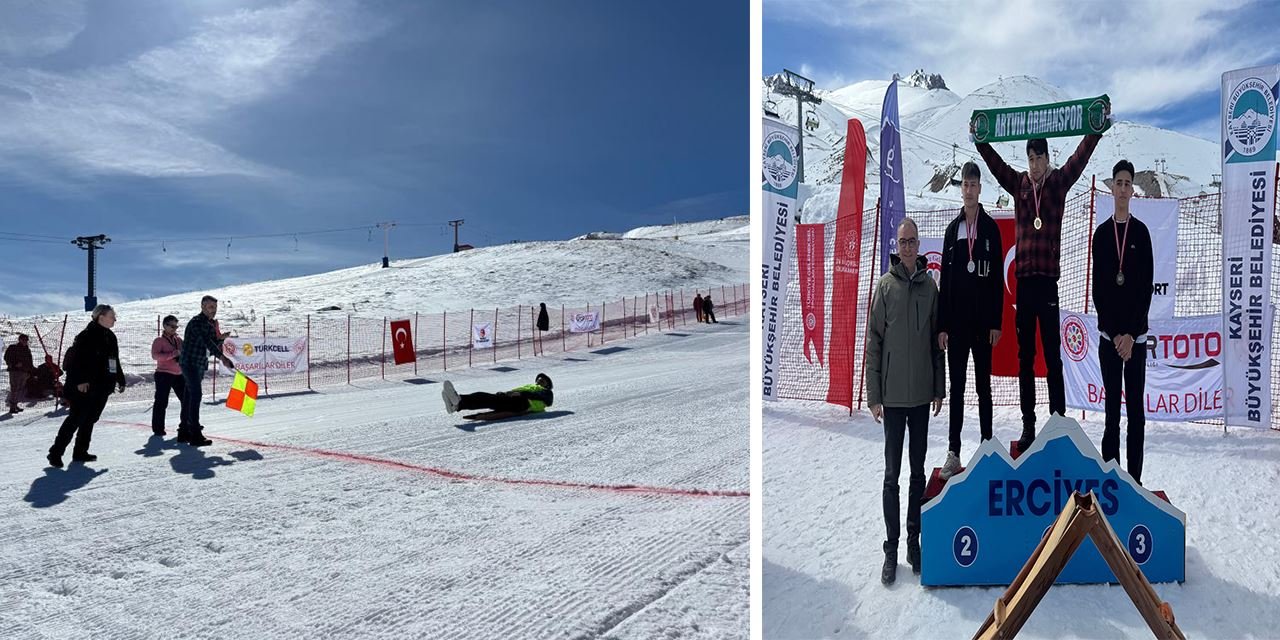 Erciyes’te Geleneksel Kızak Türkiye Şampiyonası düzenlendi