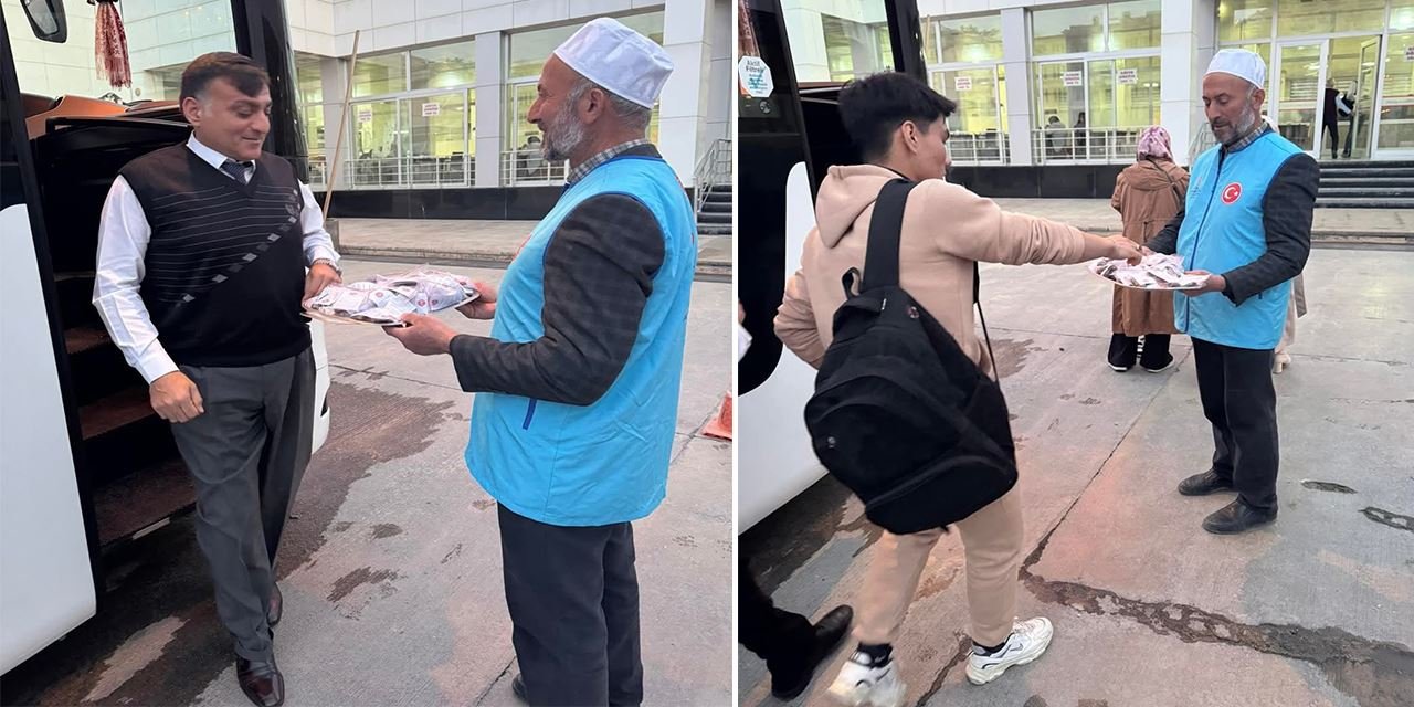 Sivas’ta yolculara Ramazan ikramı yapıldı