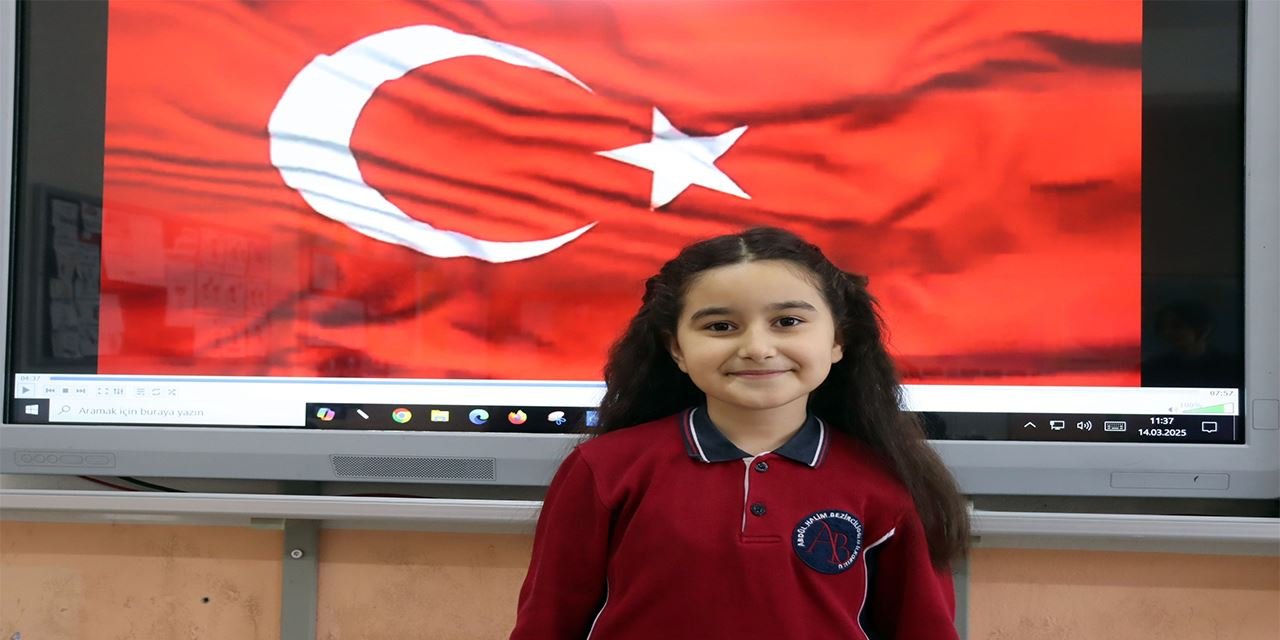 Ela'nın İstiklal Marşı tutkusu, Türkiye birinciliği kazandırdı