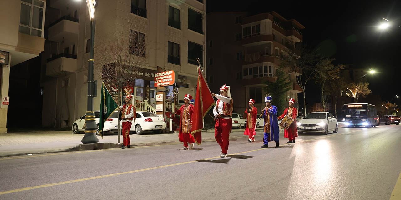 Nevşehir’de sahur, mehter marşlarıyla başladı