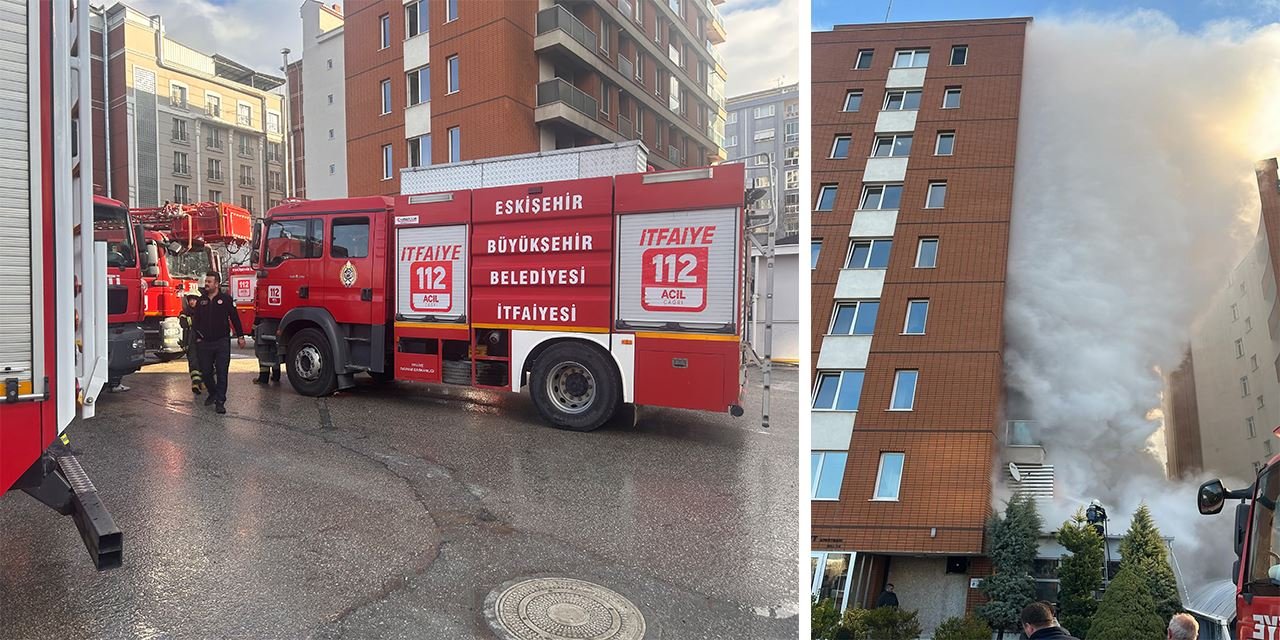 Otelin kafeteryasındaki yangın paniğe yol açtı