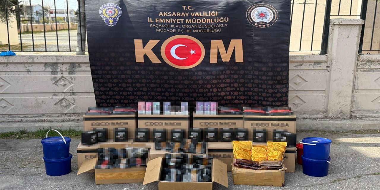 Aksaray’da 7 kaçakçılık operasyonunda 6 kişi gözaltına alındı