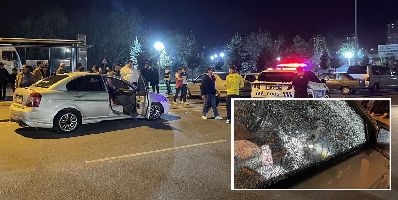 Seyir halindeki otomobile silahlı saldırı