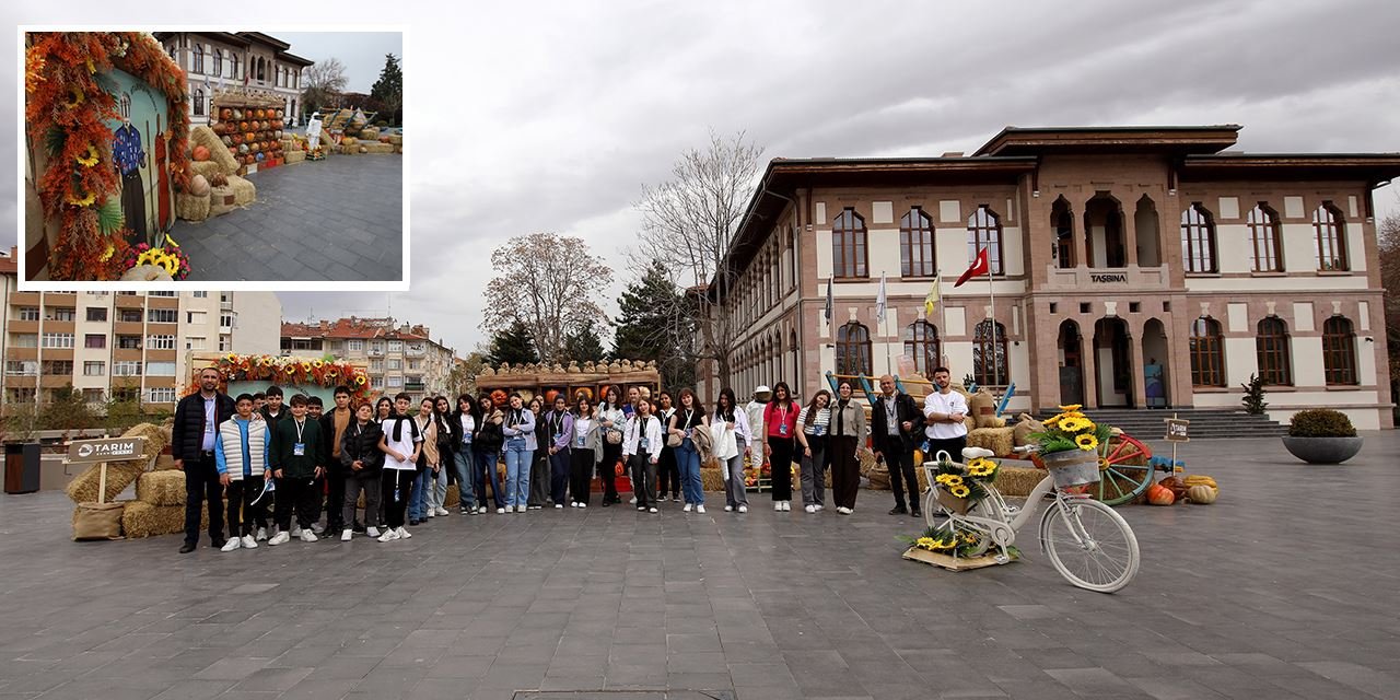 Konya Büyükşehir'in tarım temalı tasarımları ilgi odağı oluyor