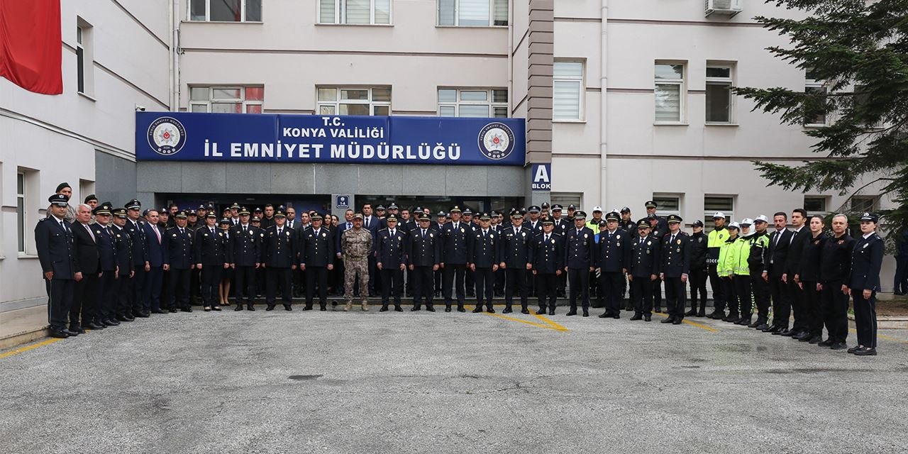 Konya Emniyetinde tarihi an: 180. yılda 180 başarı ödüllendirildi