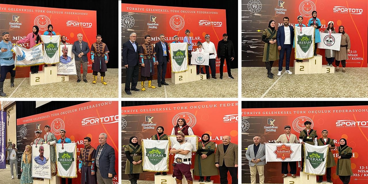 Meram’ın nişancıları zirveyi vurdu