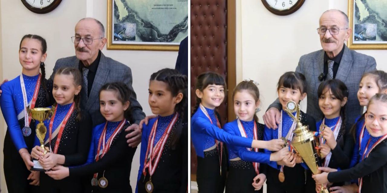 Şampiyon öğrencilerden Başkan Bayındır'a ziyaret