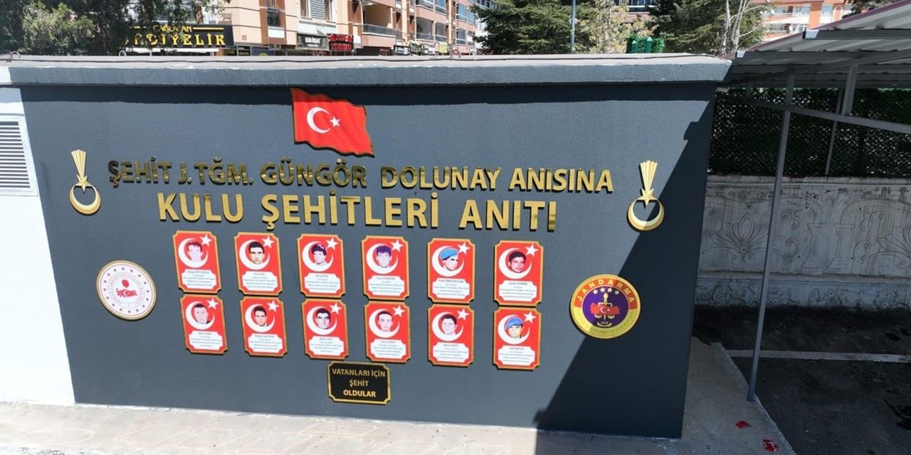 Kulu’da şehitlere vefa: Anıtla ölümsüzleştirildiler