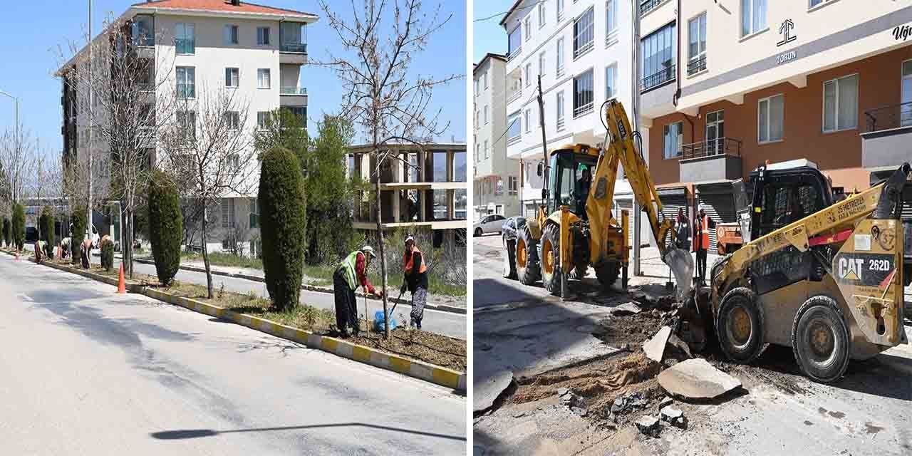 Seydişehir’de altyapı ve yeşil alan düzenlemeleri hızla ilerliyor