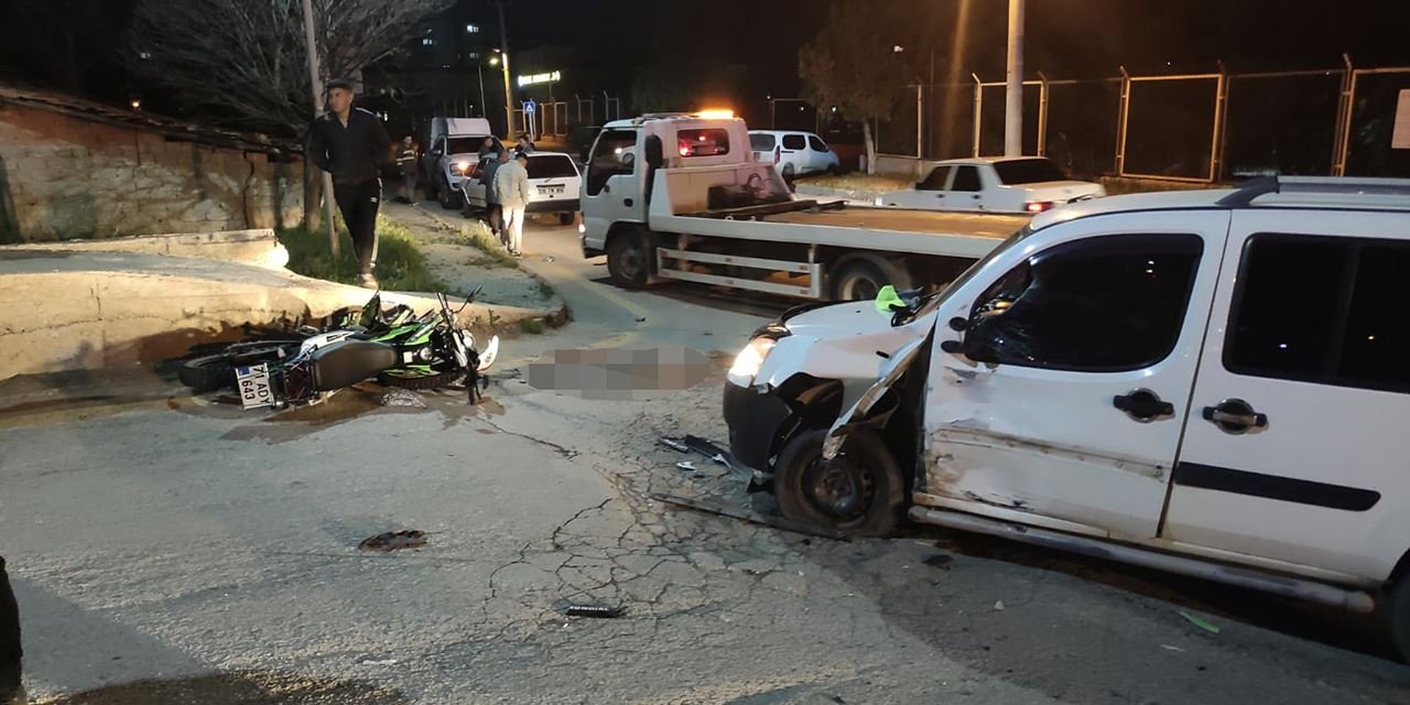 Kırıkkale’de motosiklet ve hafif ticari araç çarpıştı: 1 Ölü