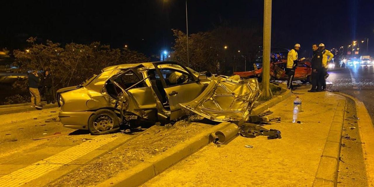 Ankara'da feci kaza: 2’si ağır 6 yaralı