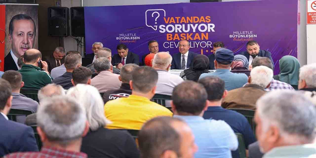 Başkan Kavuş, mahalle buluşmalarına Harmancık ve Lalebahçe ile devam etti