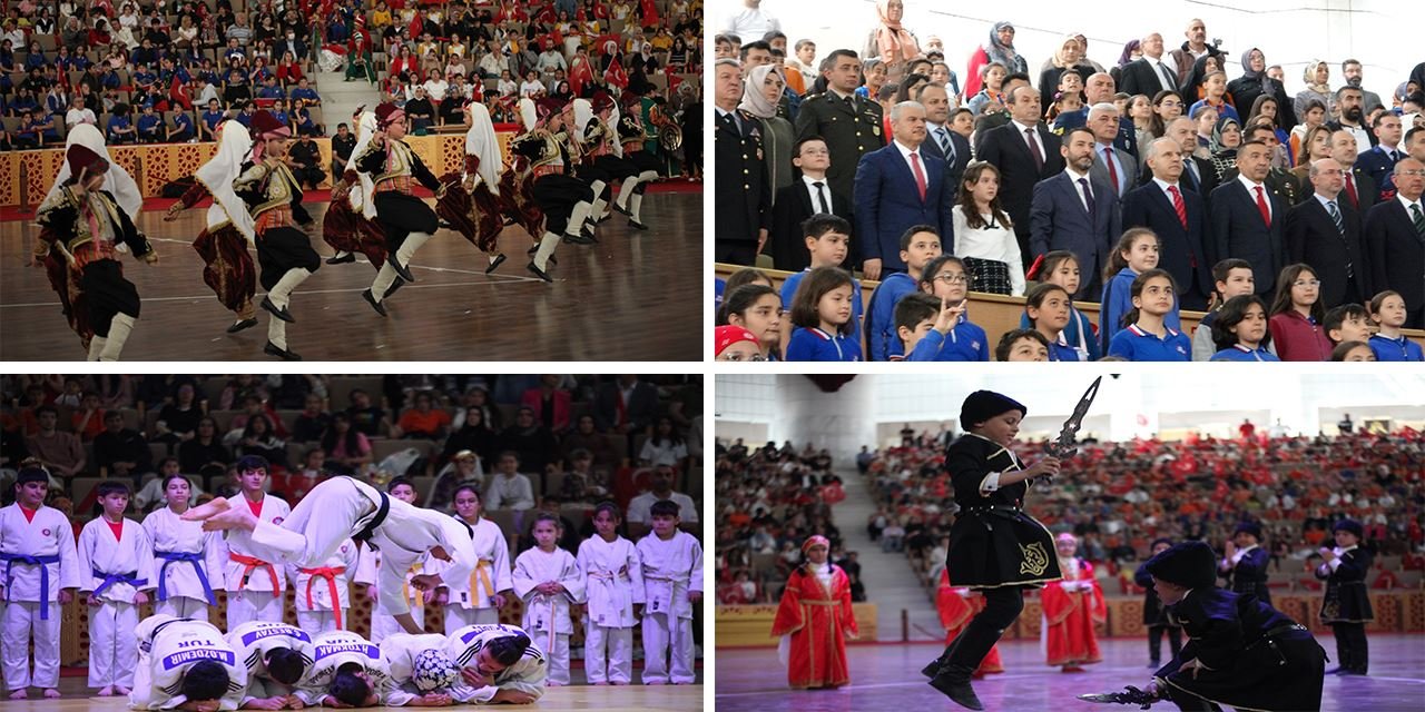 Konya’da minik yürekler bayram coşkusunu sokaklara taşıdı