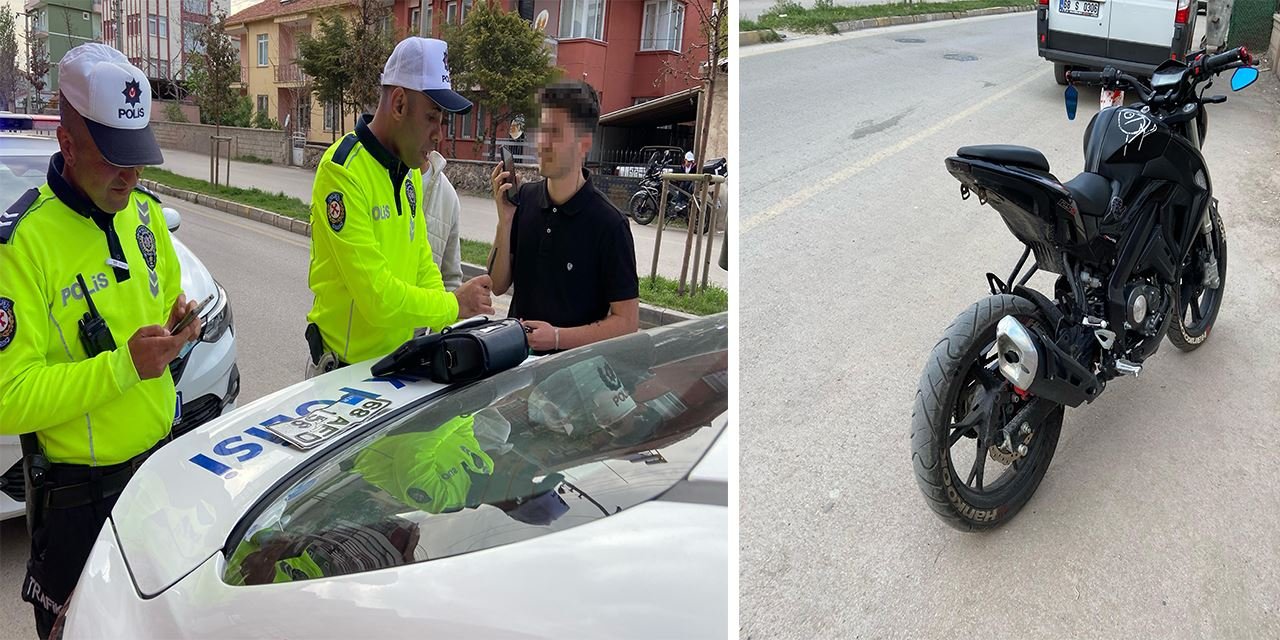 Plakasız ve kasksız yakalandı, ceza motorun fiyatını geçti