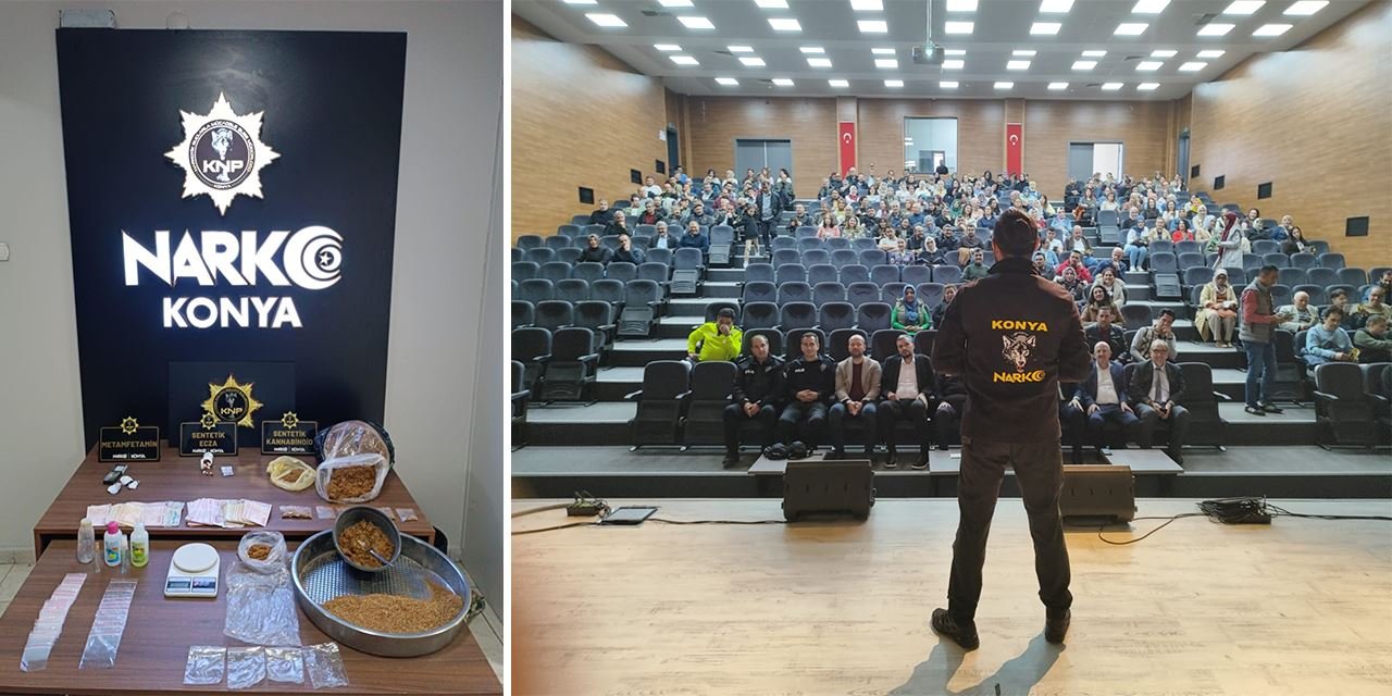 Konya’da zehir tacirlerine darbe: 46 kişi tutuklandı