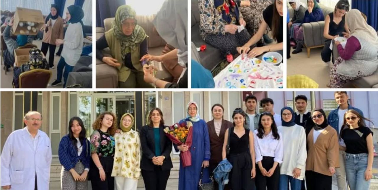 Üniversiteli öğrenciler yaşlıları sevindirdi