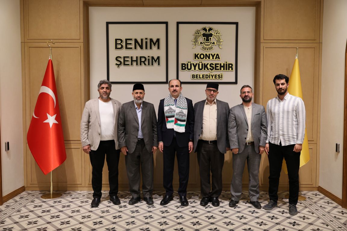 Filistin Âlimler Heyeti’den Başkan Altay’a ziyaret