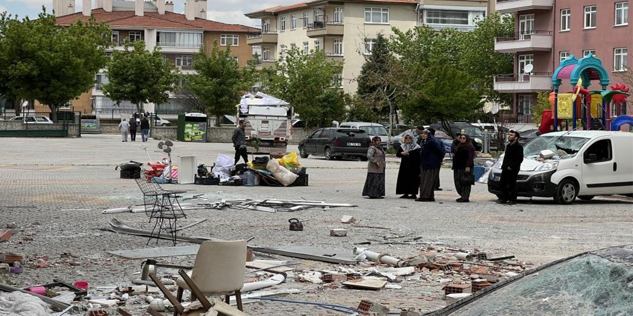 Konya’da doğalgaz patlaması onlarca aileyi evsiz bıraktı