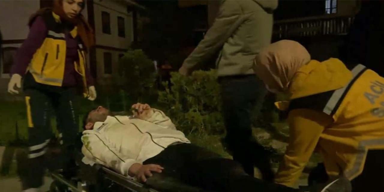 Virajda kontrolden çıkan motosiklet kaldırıma çarptı: 2 kişi yaralandı