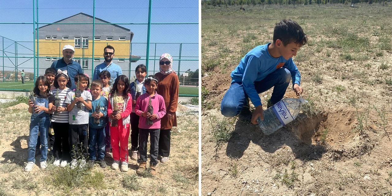 Karapınar’da minik eller geleceğe nefes oldu