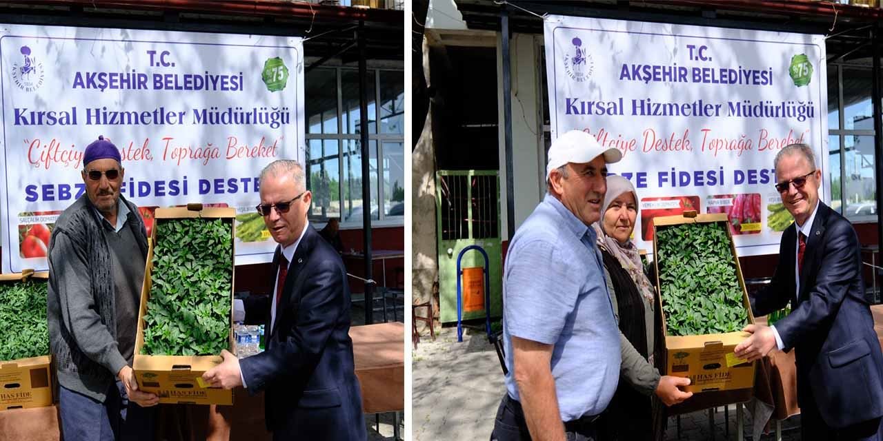Akşehir Belediyesi’nden çiftçiye 1 milyon liralık fide desteği